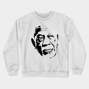 Morgan Freeman Stencil Artwork Crewneck Sweatshirt